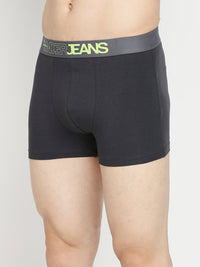 Men Premium Maroon & Dark Grey Cotton Blend Trunk - Pack Of 2- Underjeans By Spykar