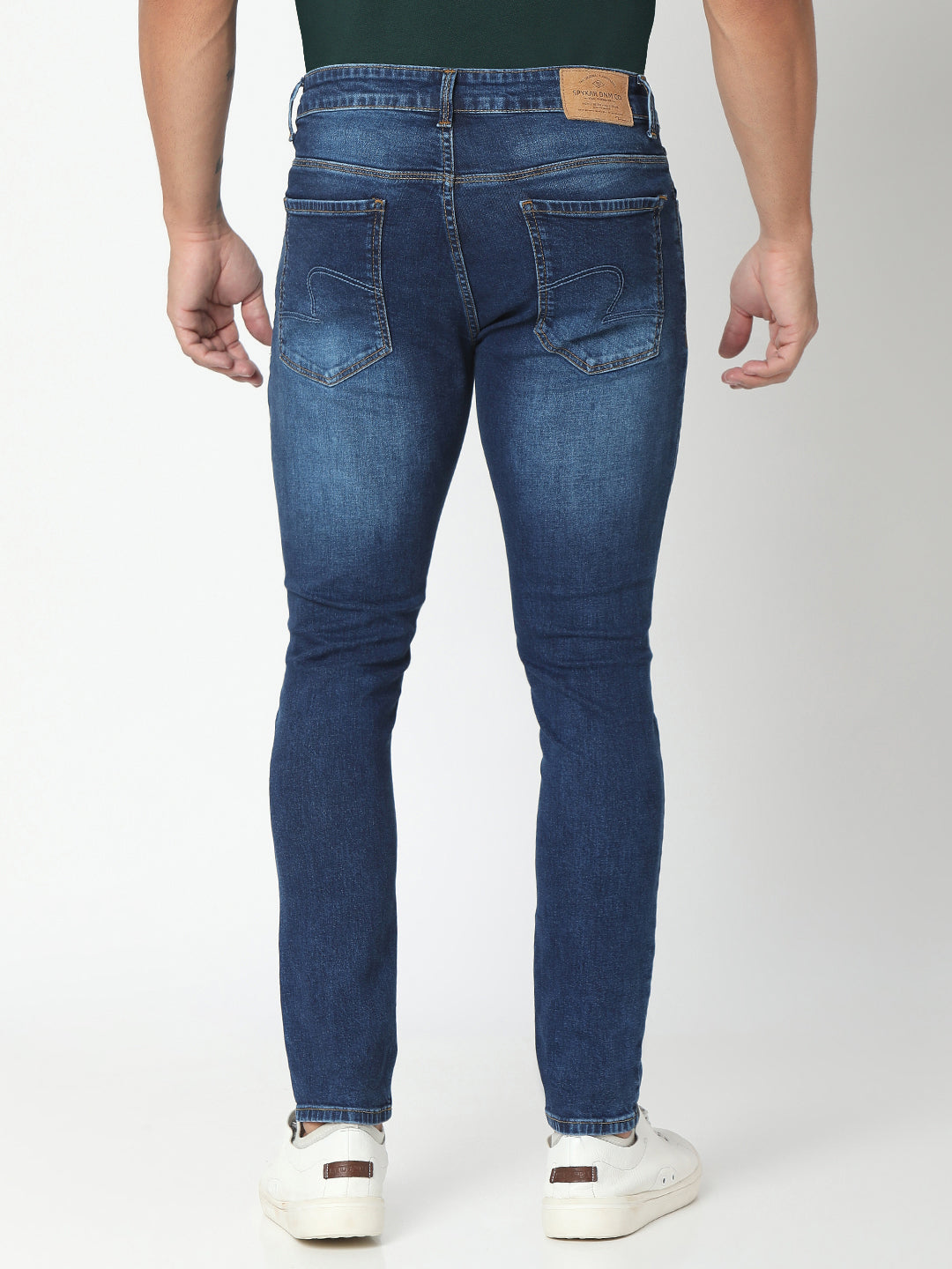 Spykar Men Blue Slim Fit Tapered Length Jeans (Kano)