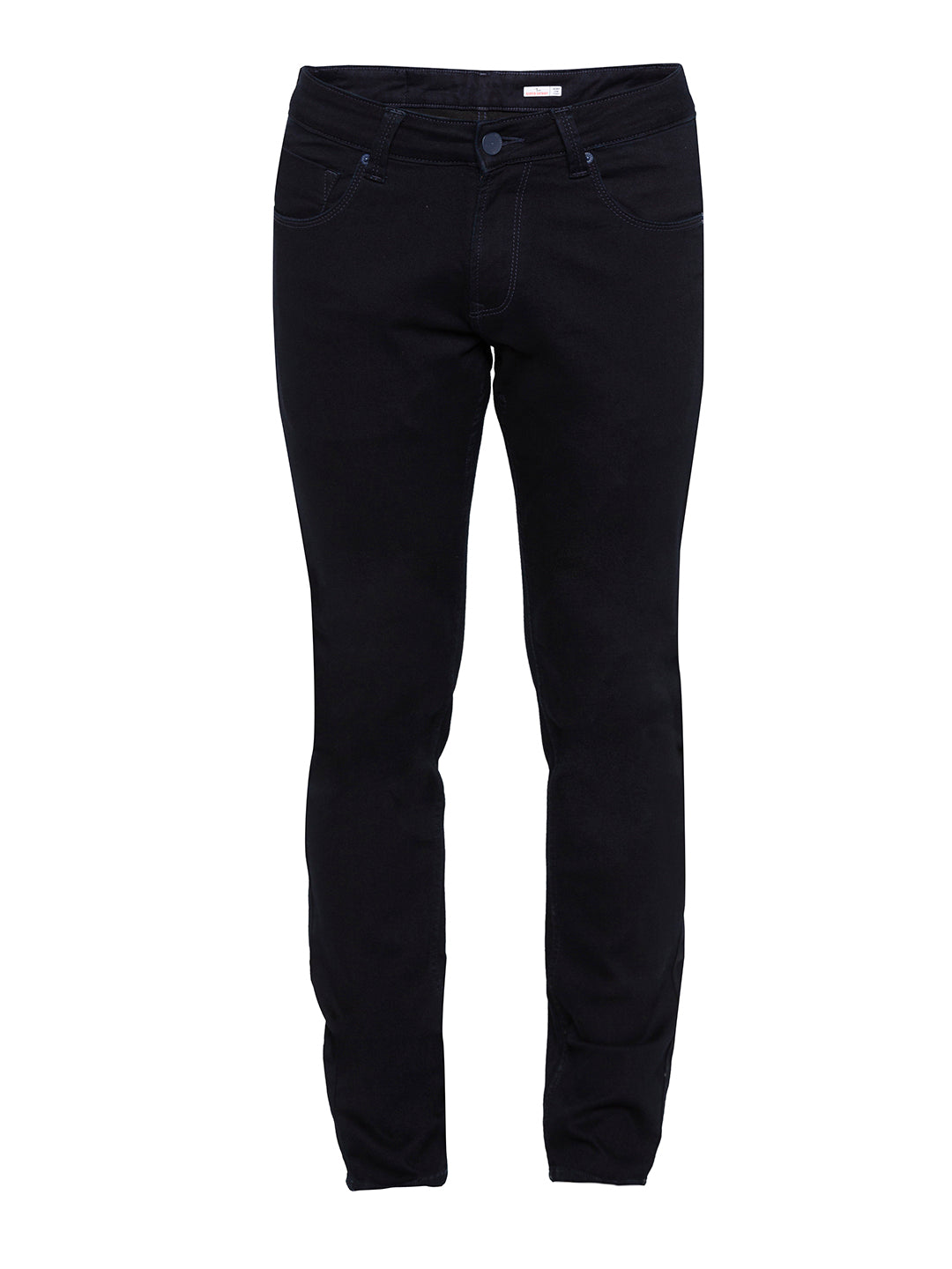 Spykar Men Blue Cotton Super Slim Fit Tapered Length Jeans (Super Skinny)