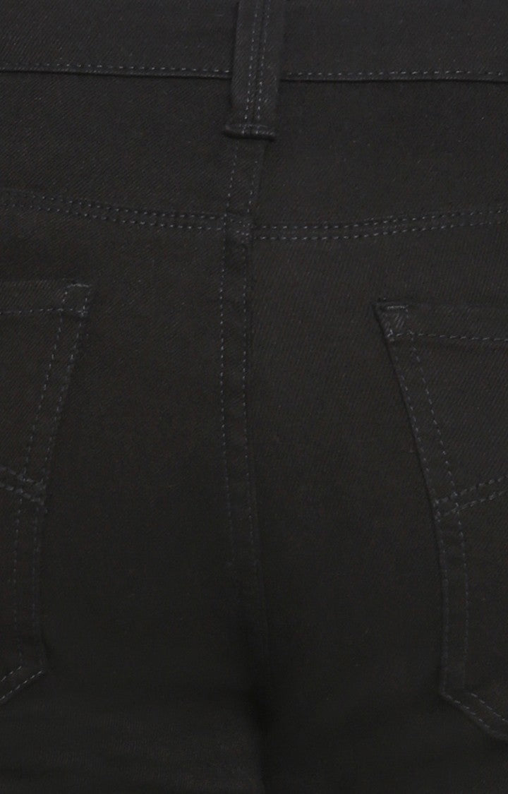 Spykar Men Black Cotton Slim Fit Tapered Length Jeans (Kano)