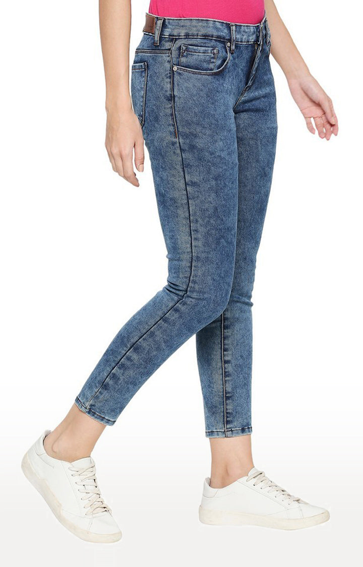 Spykar Women Vintage Blue Cotton Super Skinny Fit Regular Length Jeans (Alicia)