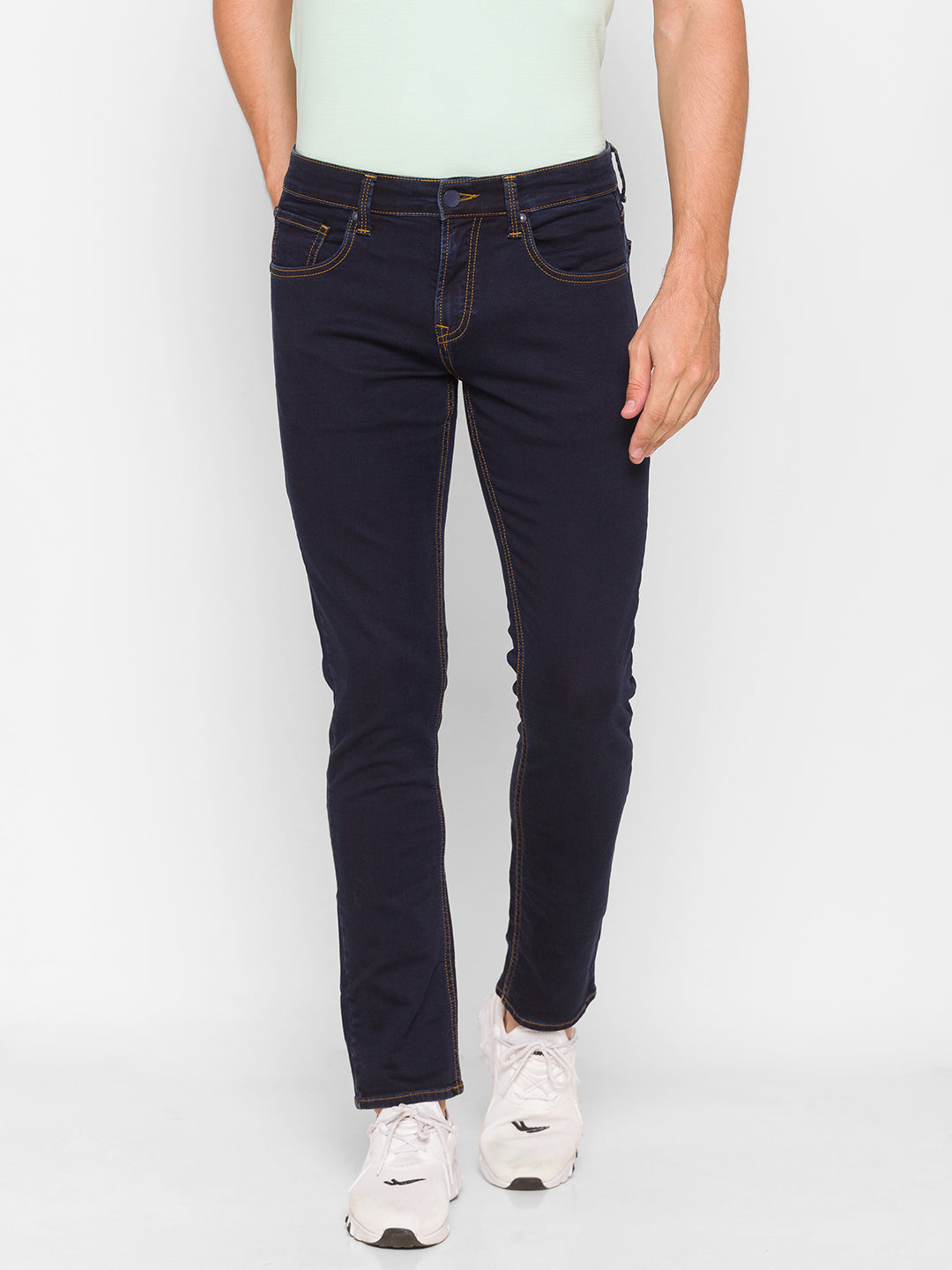 Spykar Blue Cotton Men Jeans (Ricardo)