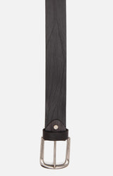 Spykar Men Black Genuine Leather Belt