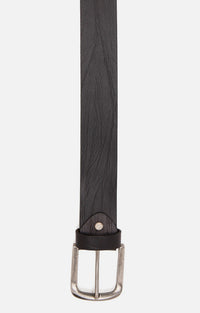 Spykar Men Black Genuine Leather Belt