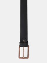Spykar Men Black Leather Belt