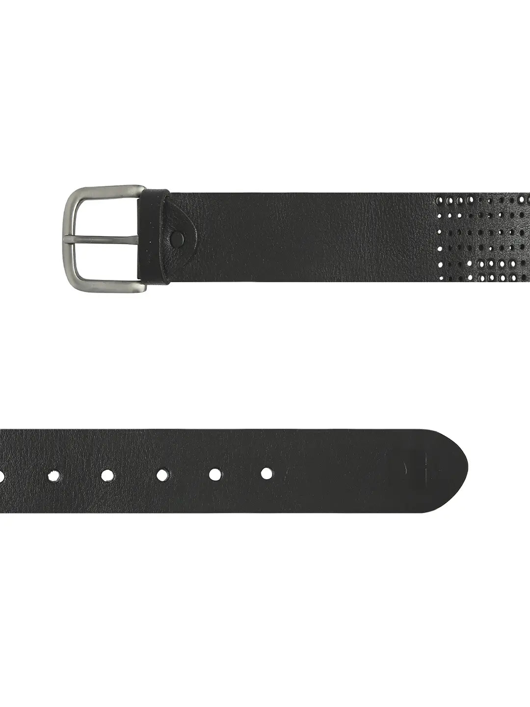 Spykar Men Black Leather Belt