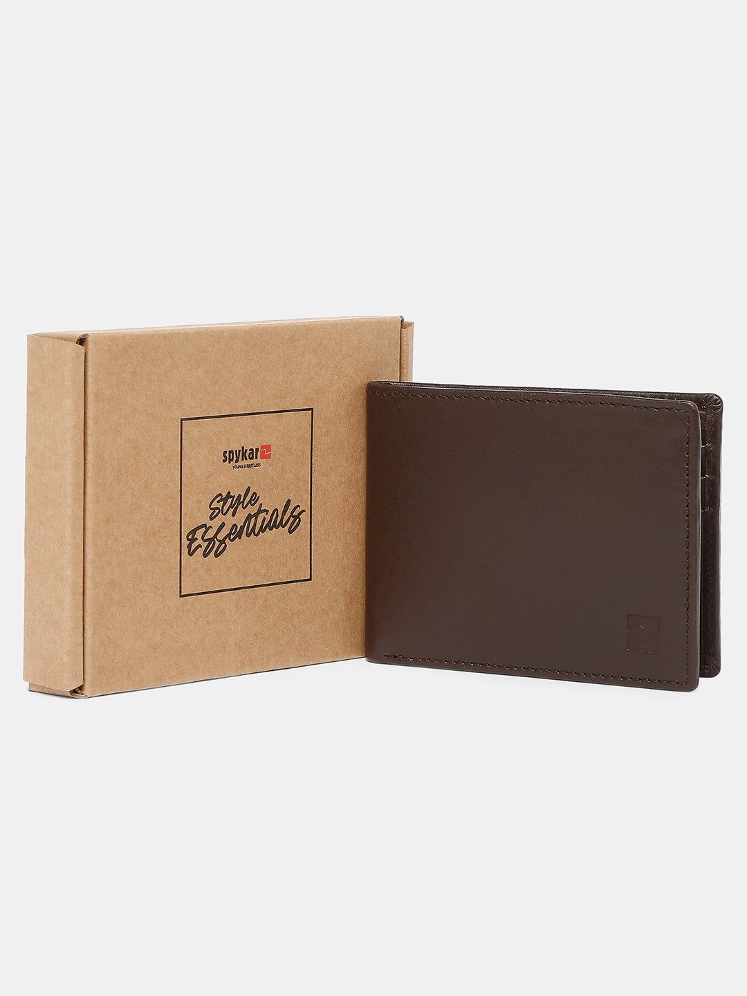 Spykar Men Brown Leather Wallet