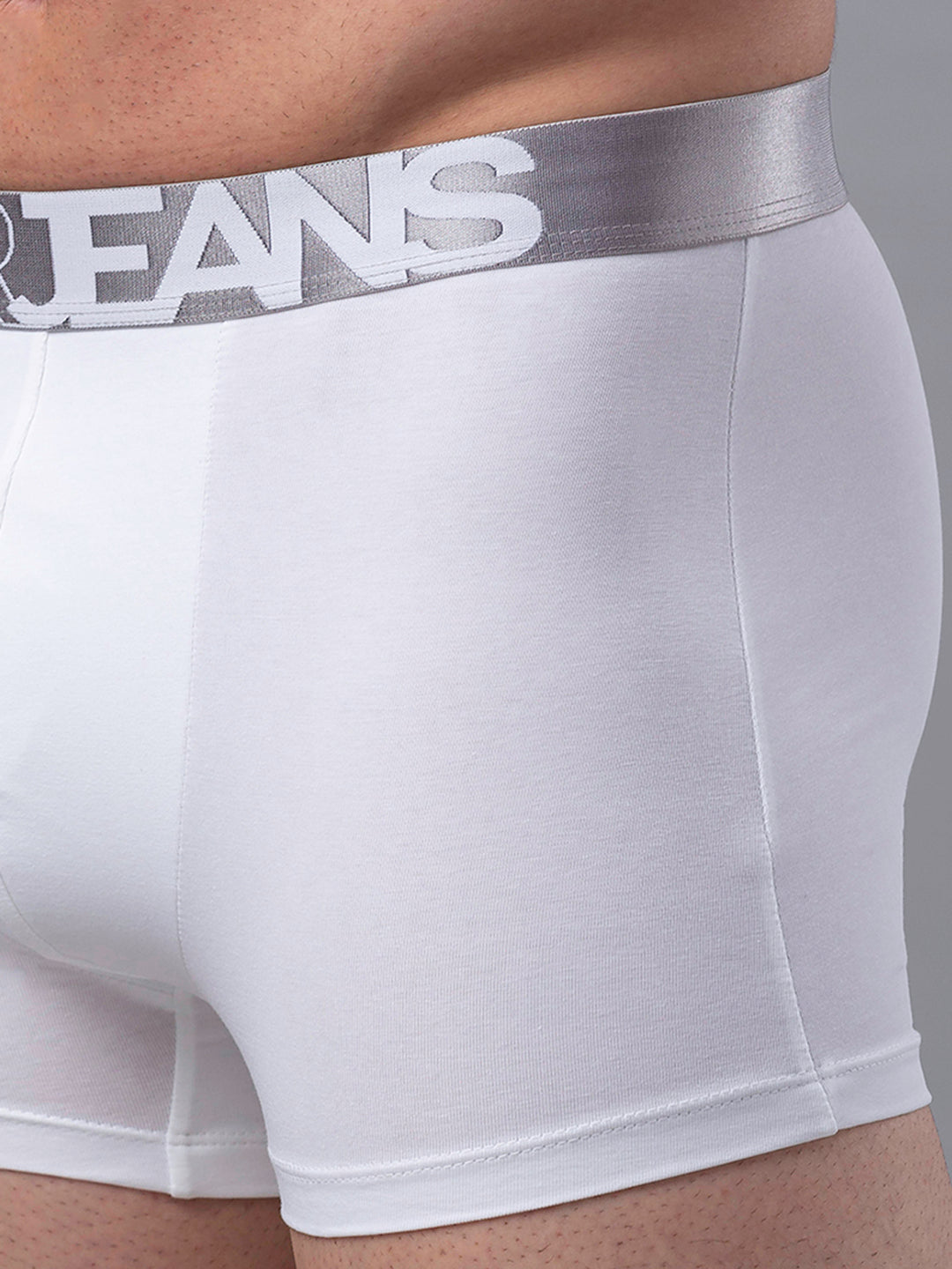 Underjeans By Spykar Men Premium White Cotton Blend Trunk