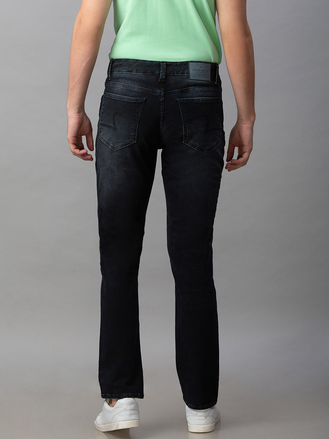 Spykar Men Black Cotton Comfort Fit Jeans (Ricardo)