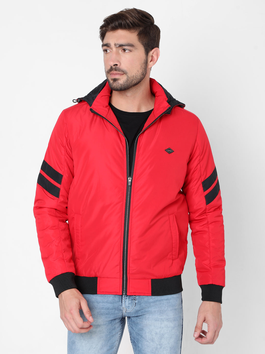Spykar Red Polyester Men Jacket