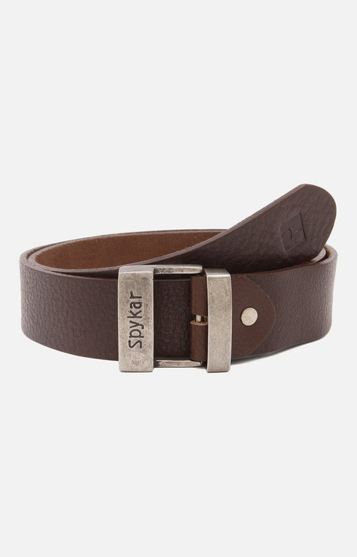 Spykar Men Brown Genuine Leather Belt