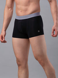 Men Premium Black-Grey Cotton Blend Trunk- Underjeans By Spykar