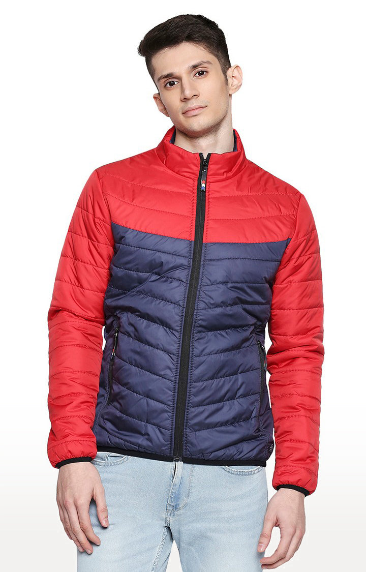 Spykar Red Polyester Regular Fit Jacket For Men