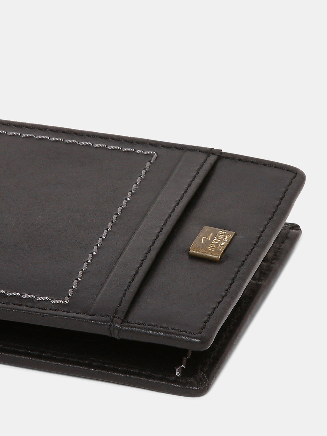 Spykar Men Black Leather Wallet