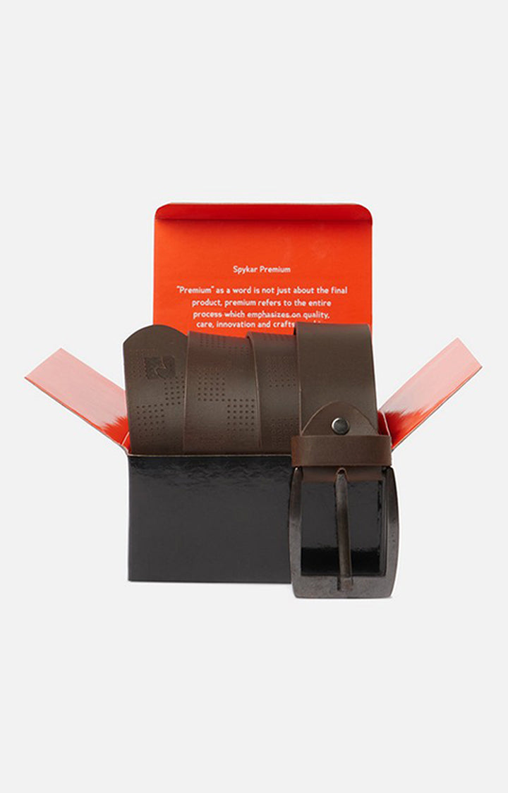 Spykar Brown Genuine Leather Belt