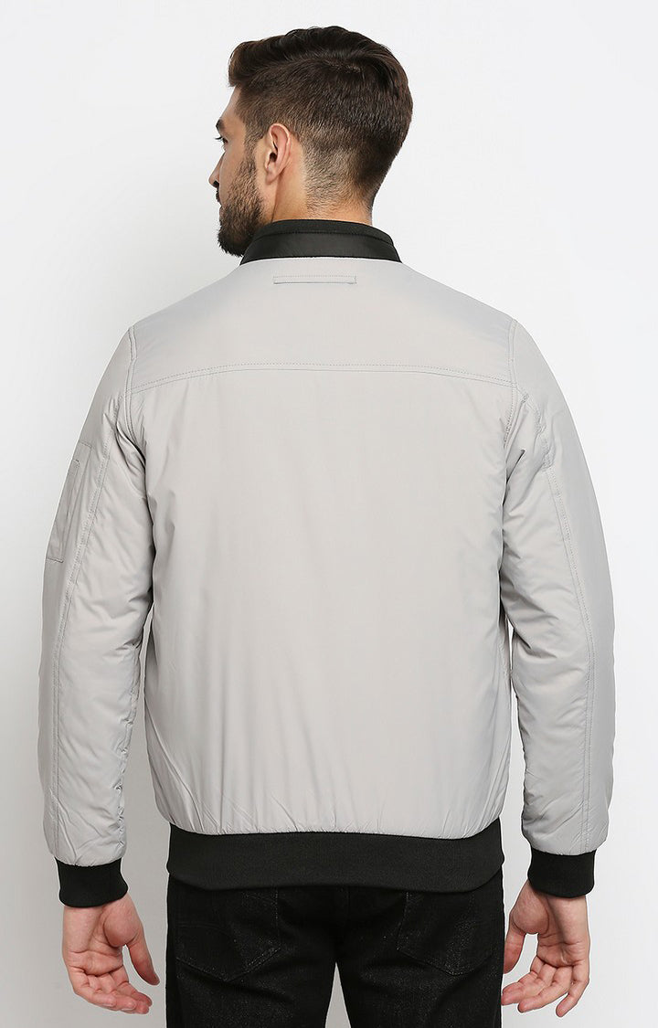Spykar Grey Polyester Men Jacket