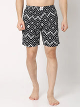 Underjeans By Spykar Men Premium Black Cotton Blend Regular Fit Boxer Shorts