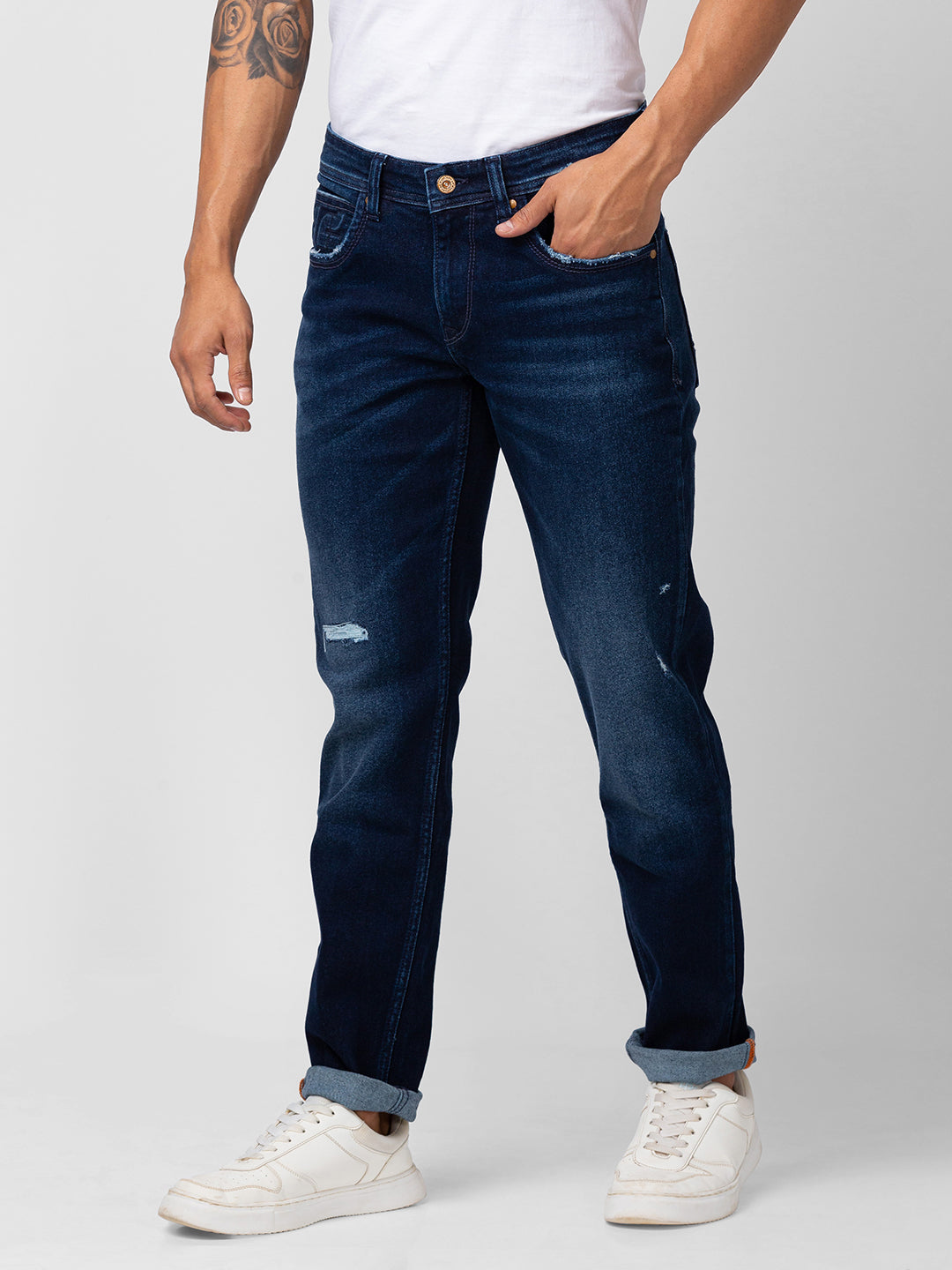 Men's light blue spykar jeans