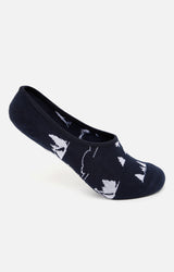Spykar Grey Melange & Black Cotton Ped Socks - Pack Of 2