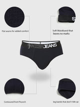 Underjeans By Spykar Men Premium Navy Brief Pack Of 2