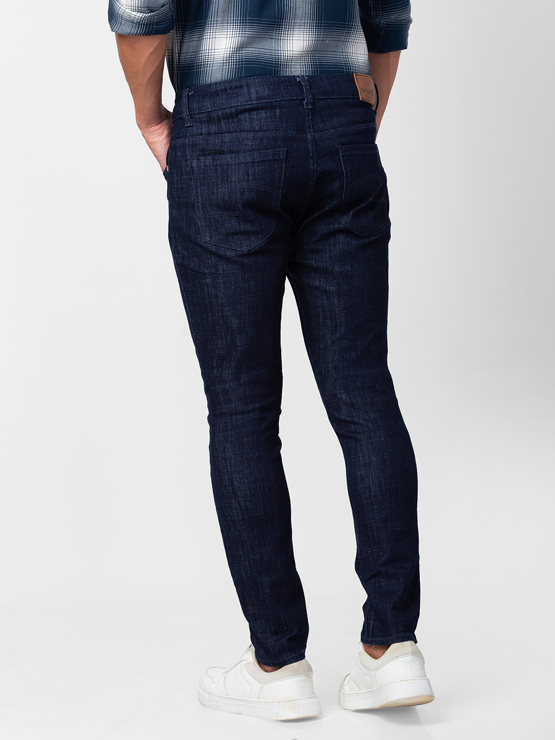 Spykar Men Raw Blue Cotton Slim Fit Tapered Length Jeans (Kano)