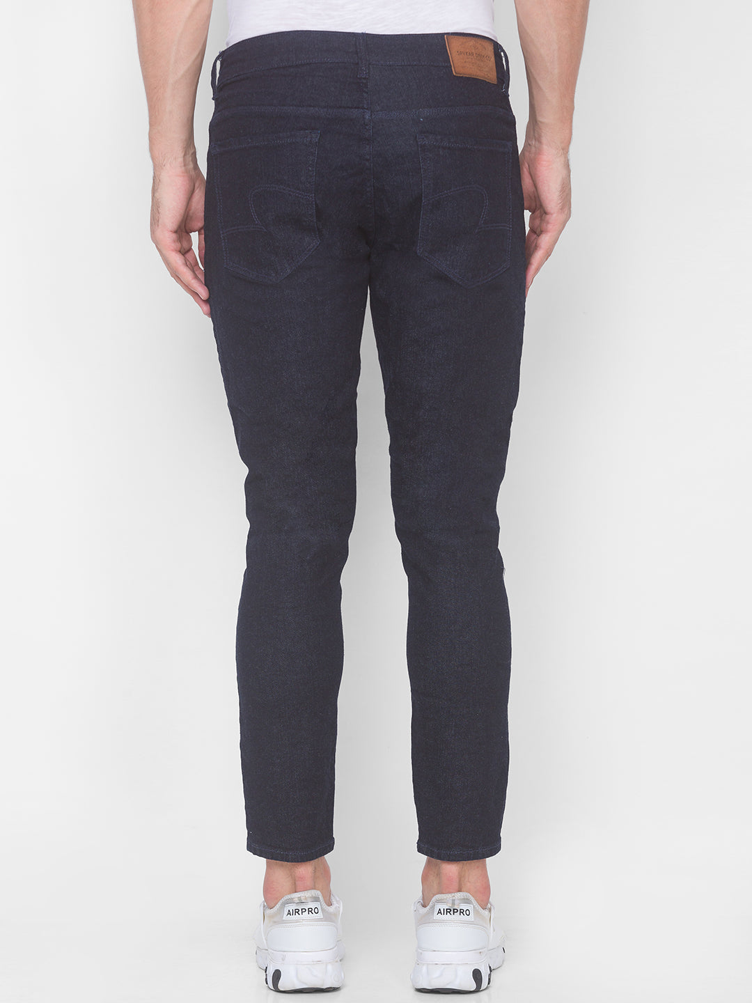 Spykar Men Blue Cotton Slim Fit Tapered Length Jeans (Kano)