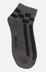 Men Premium Anthra Ankle Length (Non Terry) Single Pair Of Socks- Underjeans By Spykar