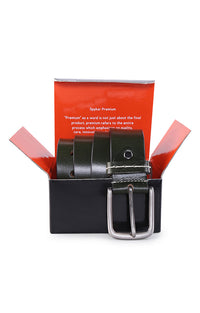 Spykar Men Olive Genuine Leather Belt
