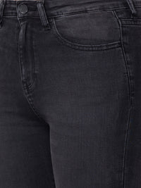 Spykar Women Black Cotton Super Skinny Ankle Length Jeans (Alexa)