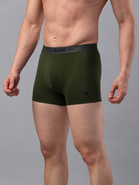 Underjeans By Spykar Men Premium Olive Cotton Blend Trunk