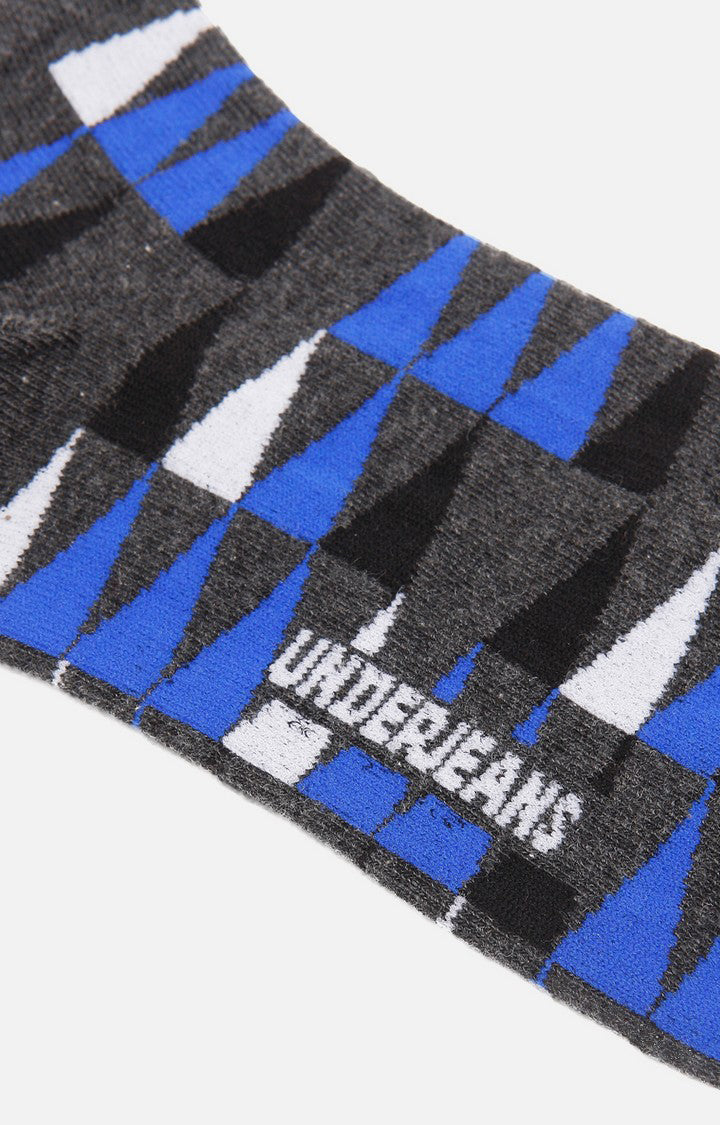 Men Premium Anthra Ankle Length (Non Terry) Single Pair Of Socks- Underjeans By Spykar