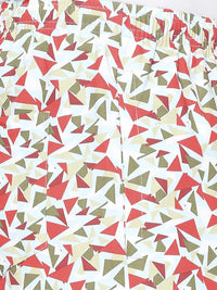 Men Premium Red & Sky Blue Cotton Regular Fit Pyjama - Underjeans By Spykar