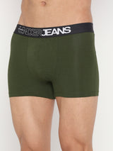 Men Premium Cotton Blend Assorted Trunk Pack Of 2 - Underjeans By Spykar
