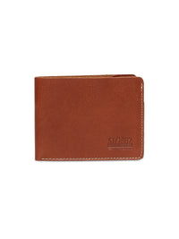 Spykar Men Brown Leather Bi-Fold Wallet