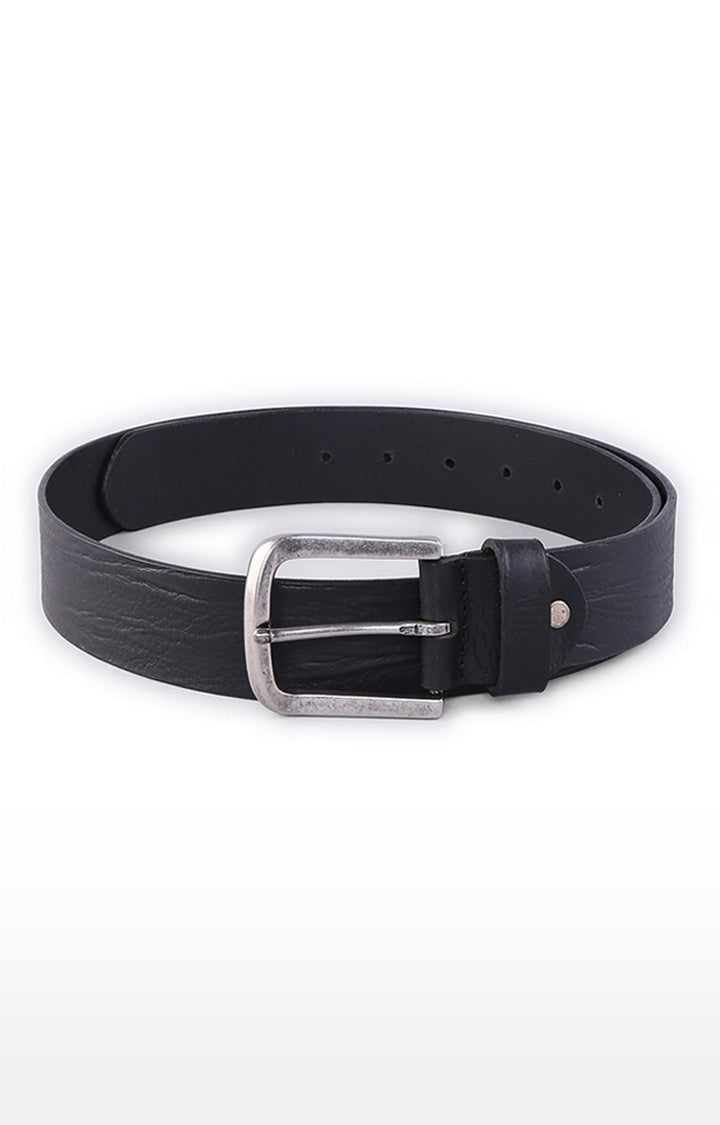 Spykar Black Genuine Leather Belt