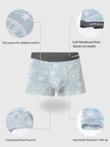 Underjeans By Spykar Men Super Premium Printed Bonded Elastic Grey Trunk