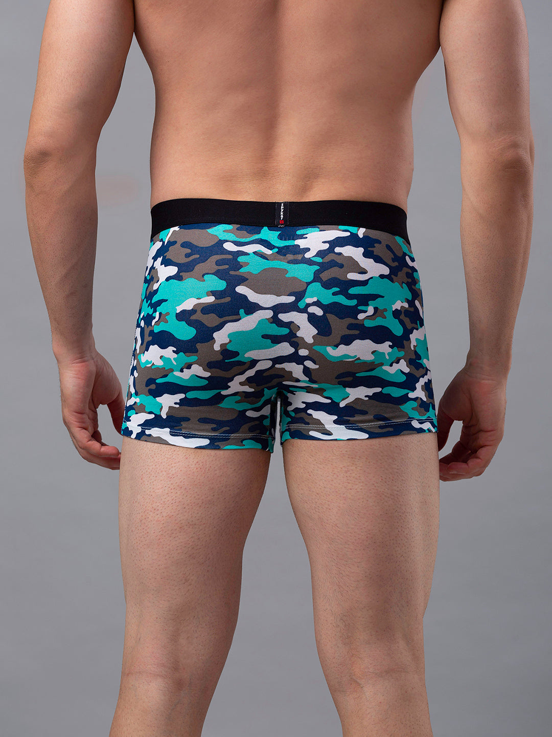 Men Premium Camo 2 Cotton Blend Trunk- Underjeans By Spykar