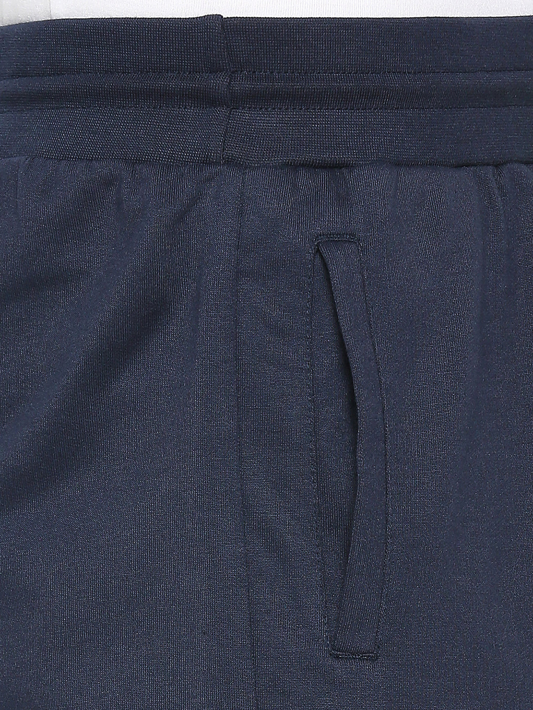Men Navy Cotton Blend Shorts - Underjeans by Spykar