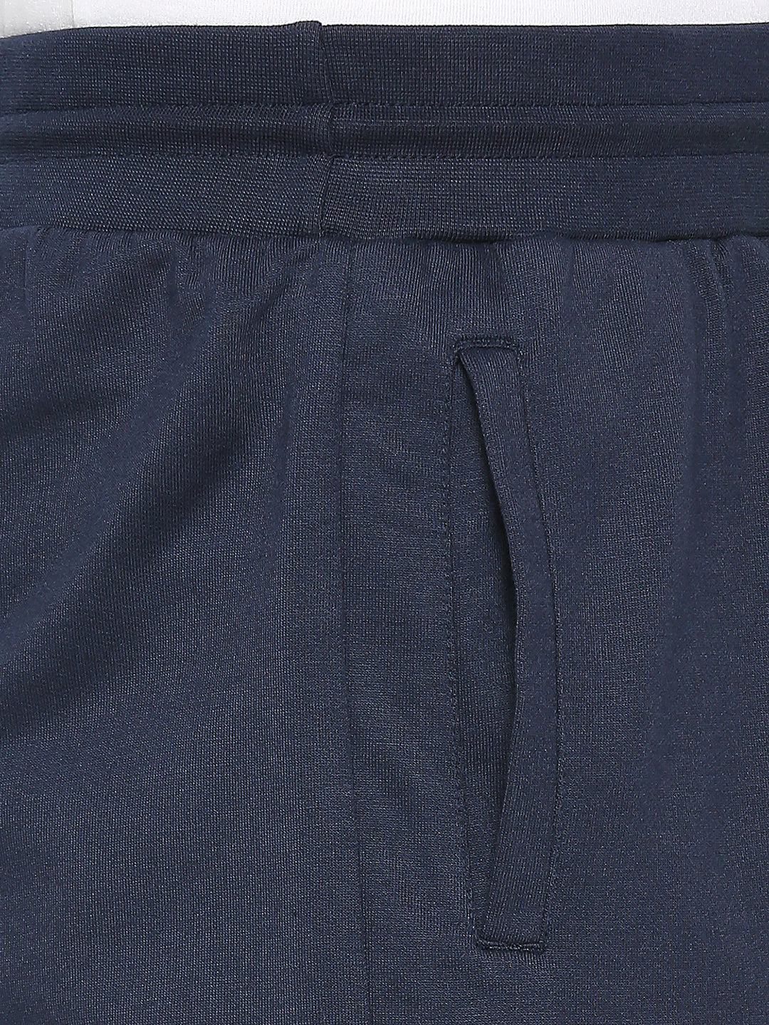 Men Premium Navy Cotton Blend Shorts - Underjeans By Spykar