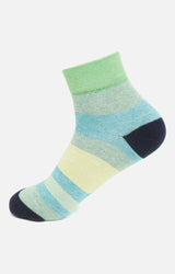 Men Premium Yellow Ankle Length (Non Terry) Single Pair Of Socks- Underjeans By Spykar