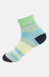 Men Premium Yellow Ankle Length (Non Terry) Single Pair Of Socks- Underjeans By Spykar
