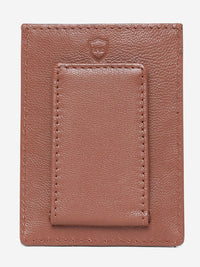 Spykar Men Tan Leather Money Clip