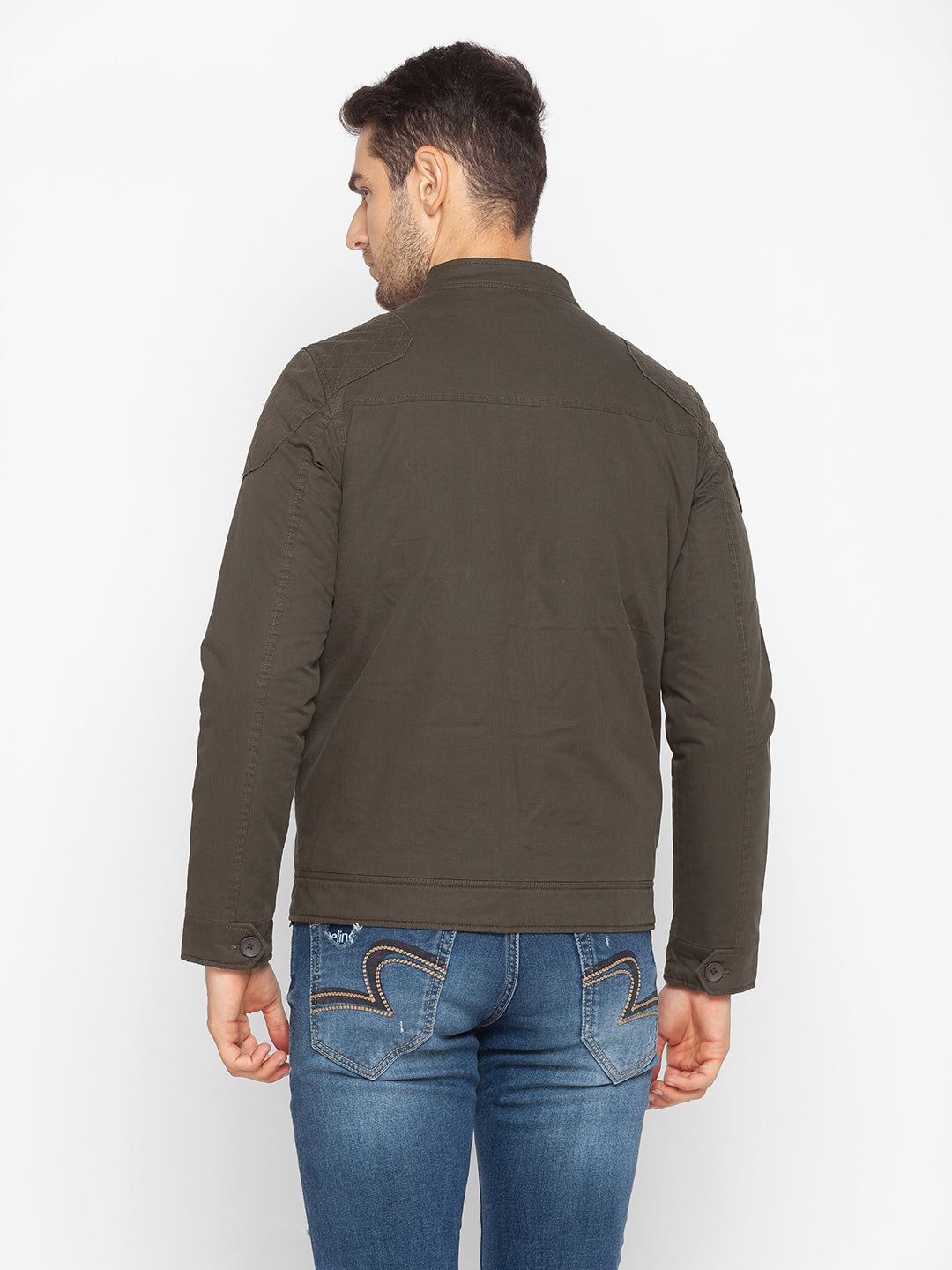 Spykar Green Polyester Men Jacket