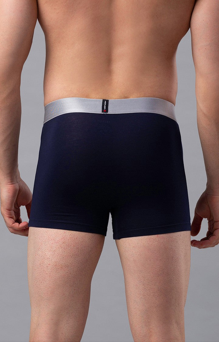 Underjeans By Spykar Men Navy Blue Trunks