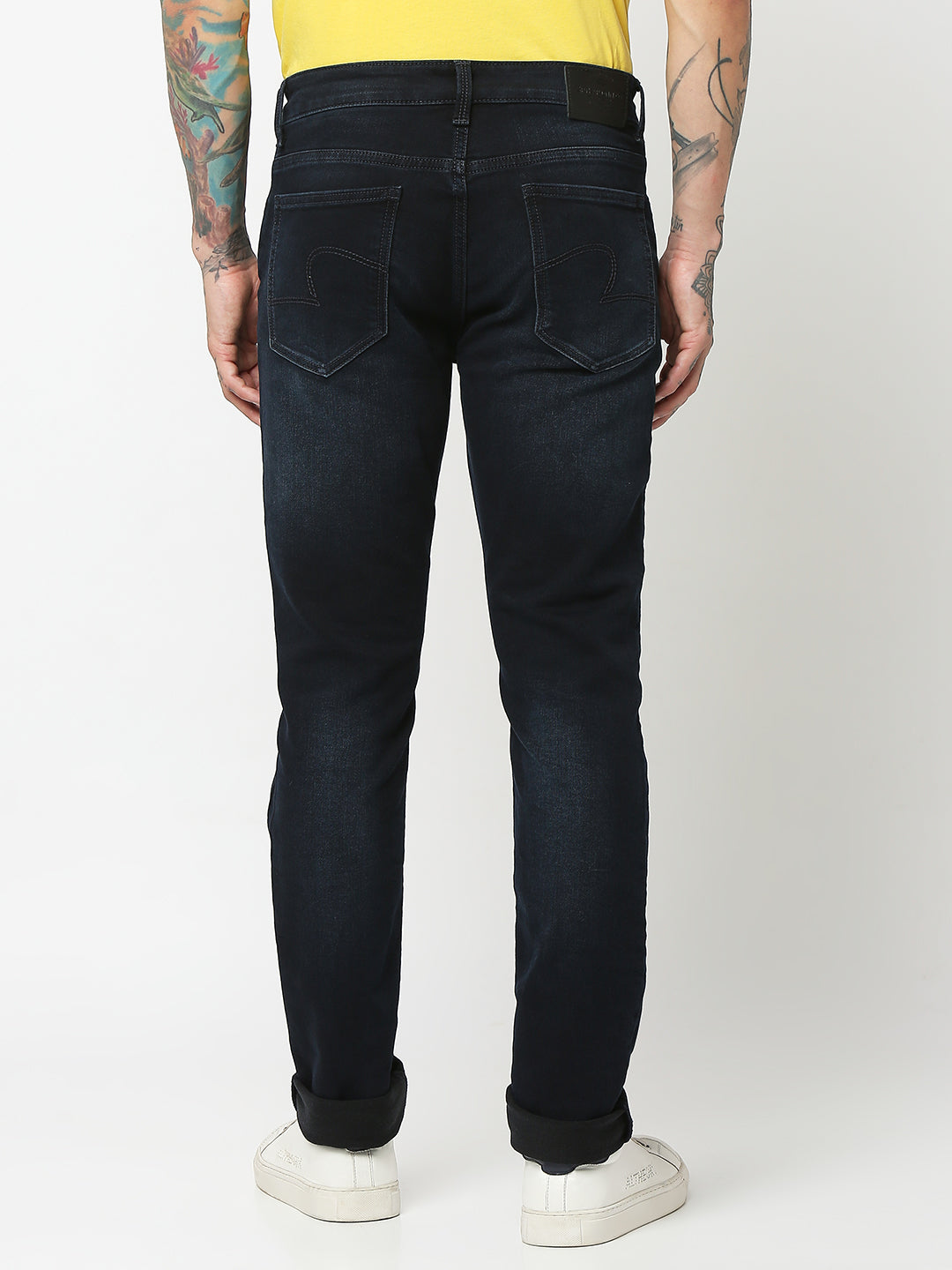 Spykar Men Indigo Blue Cotton Regular Fit Narrow Length Jeans (Rover)