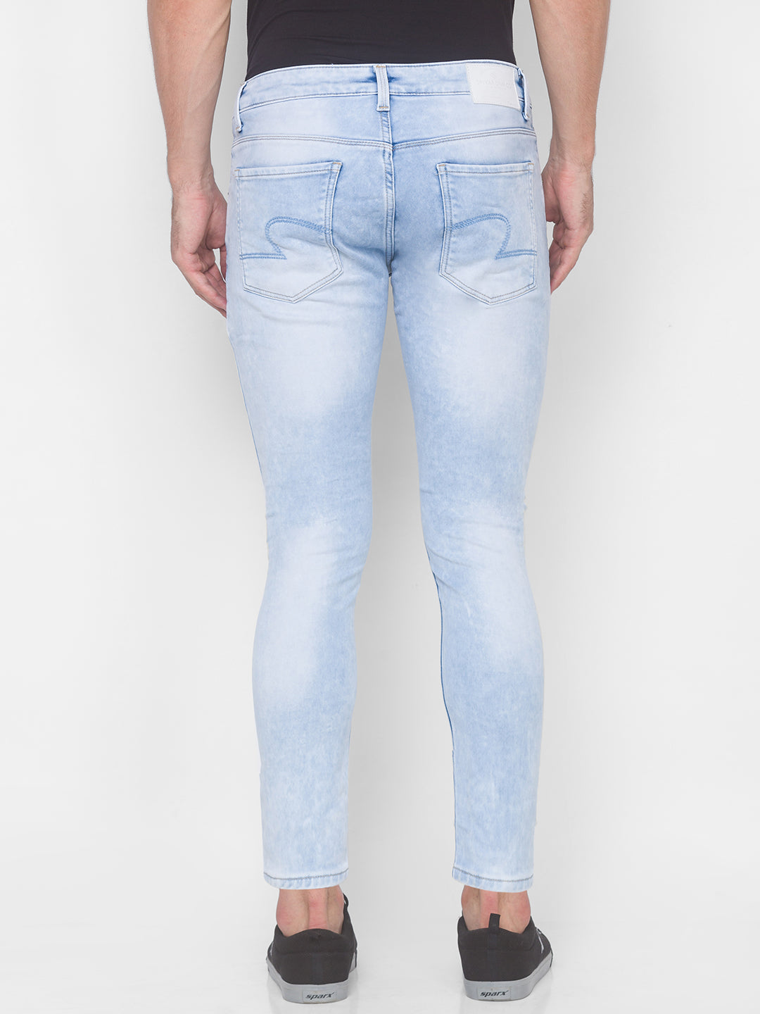 Spykar Men Blue Cotton Slim Fit Tapered Length Jeans (Kano)