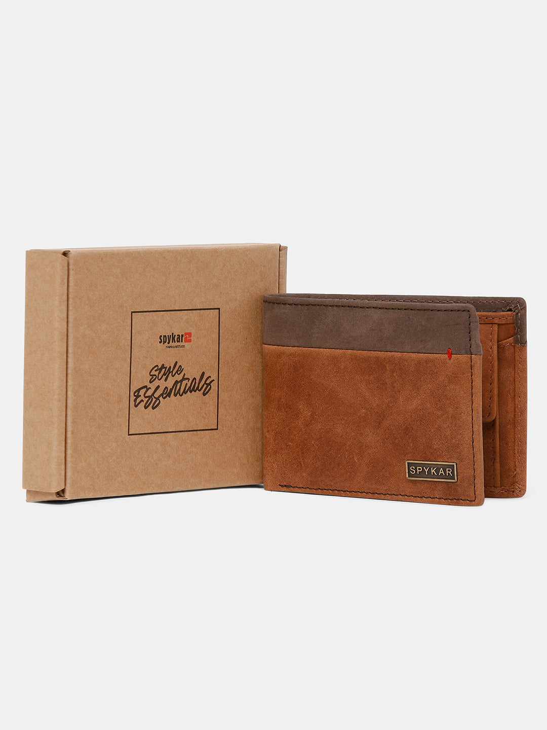 Spykar Men Brown Leather Wallet