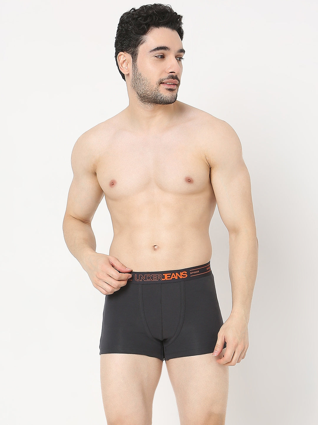 Underjeans by Spykar Men Premium Dark Grey Trunk