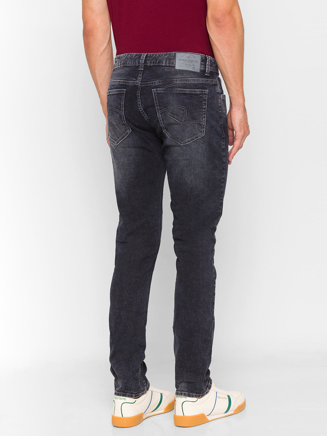 Spykar Black Cotton Men Jeans (Rover)