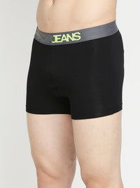 Men Premium Black & Maroon Cotton Blend Trunk - Pack Of 2- Underjeans By Spykar